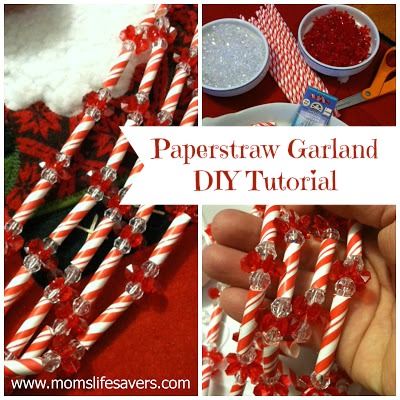 Paper Straw Garland DIY with Mom's Lifesavers