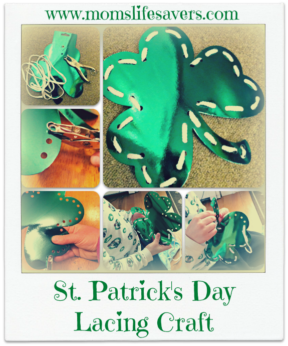 st patricks day lacing craft