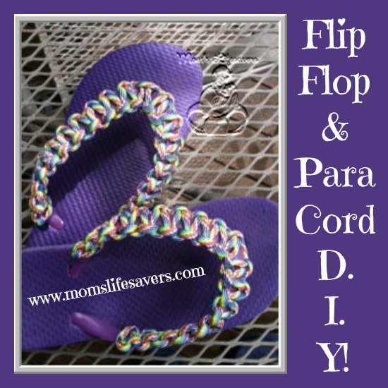 Paracord Flip Flops by Mom's Lifesavers