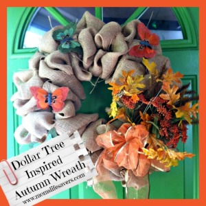 Dollar Tree Autumn Wreath DIY with Mom's Lifesavers