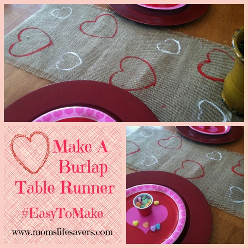 Make a Burlap Table Runner Moms Lifesavers