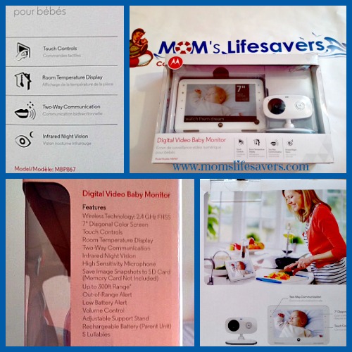 Motorola Digital Video Baby Monitor Mom's Lifesavers