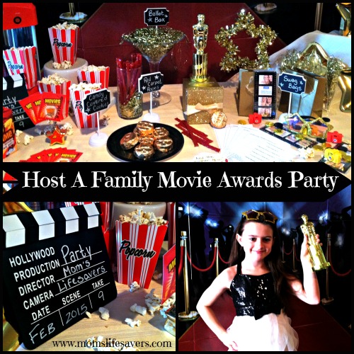 Host a Family Movie Awards Party Mom's Lifesavers