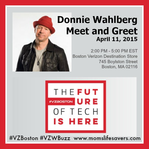 Donnie Wahlberg Meet and Greet #VZBoston #VZWBuzz 