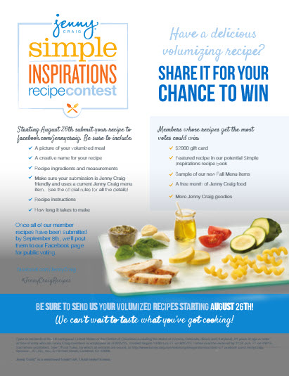 Jenny Craig Simple Inspirations Recipe Contest