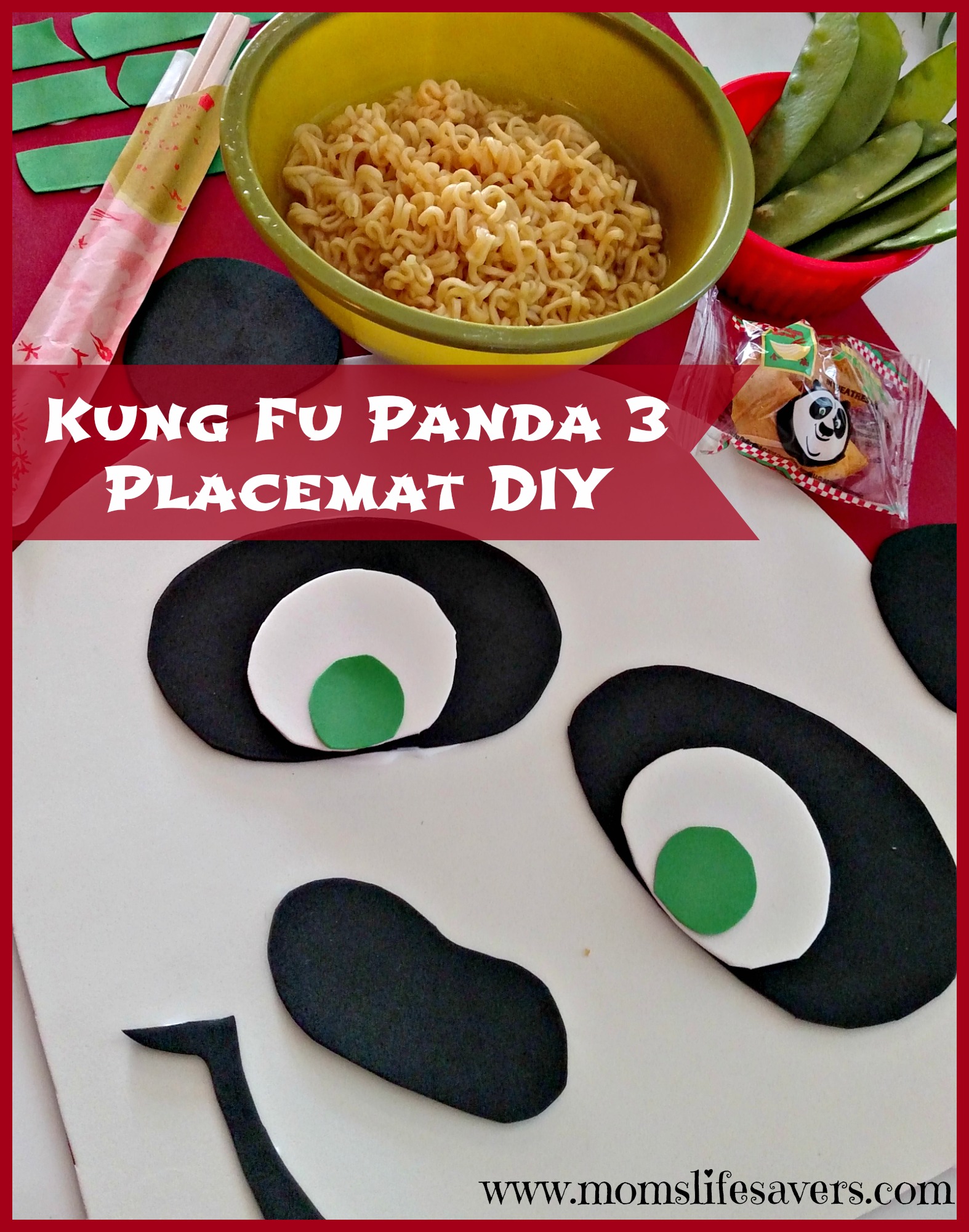 Kung Fu Panda 3 Placemat DIY