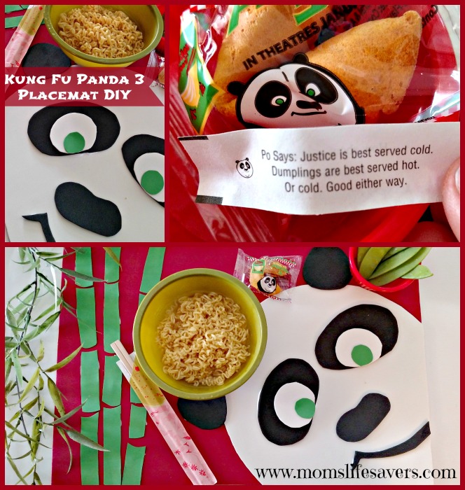 Kung Fu Panda 3 Placemat DIY