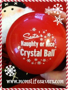 santa naughty or nice ball image